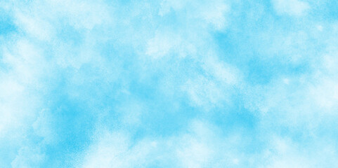 Abstract grunge tint light blue watercolor background. Hand painted abstract soft sky blue watercolor sky and clouds,  Light blue background with watercolor.