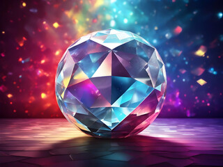 diamond on black background diamond, crystal, gem, stone, jewelry, jewel, vector, gemstone, illustration, brilliant, heart, shape, luxury, 3d,Ai generated 