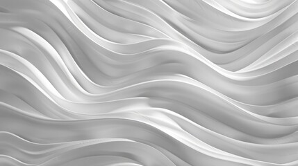 Obraz premium Gray wave pattern wallpaper with soft, flowing lines and subtle gradients, perfect for a minimalist and elegant look