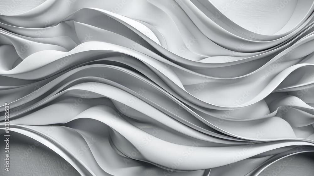Poster gray wave pattern background with soft, undulating lines and subtle gradients, perfect for an elegan