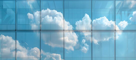 Glass high-rise building