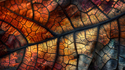 A close up of a leaf with a lot of detail