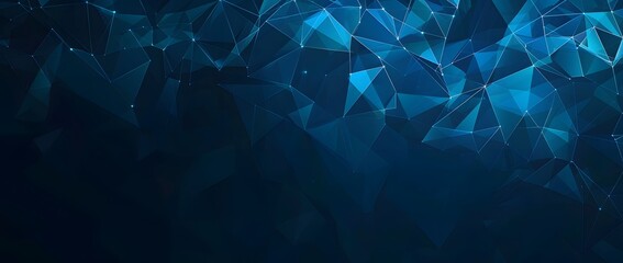 Abstract Blue Technology Background with Connection Lines