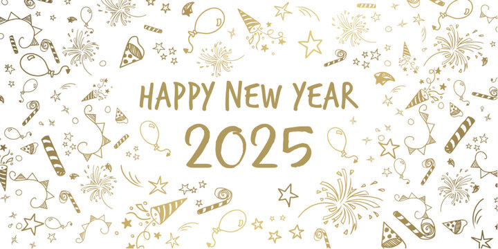 Happy new year 2025 design
