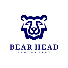 Bear logo vector template, Creative Bear head logo design concepts