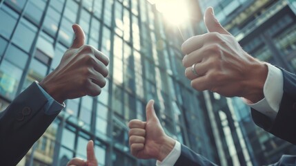 Thumbs Up for Success - Powered by Adobe
