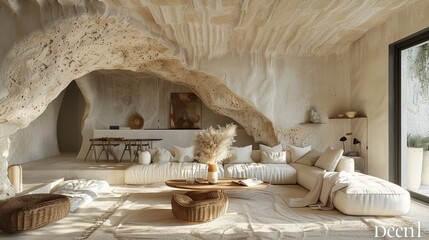 The Art of Rustic Elegance: A Modern Living Space with Timeless Charm