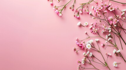pink cherry blossoms,pink background