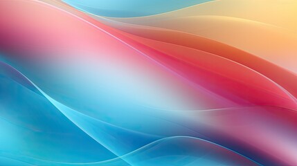 Abstract wavy background with overlapping layers of translucent waves