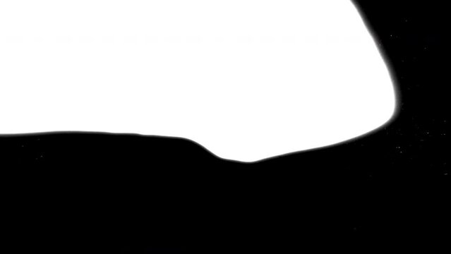 Ink splater transition from black to white rorschach effect abstract background artistic flow splatter spots spills white paper beautiful reveal dripping streaks spread fluid ink alpha matte isolated 