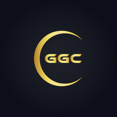 G G C, G G C design, G G C letter, G G C logo, GGC, GGC letter, GGC logo, GGC monogram, golden latter logo, GGC gold logo, icon, identity, industry, initial, letter, line, linked, logo, logos, logotyp