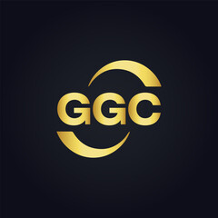 GGC logo. G G C design. White GGC letter. GGC, G G C letter logo design. G G C letter logo design in FIVE, FOUR, THREE, style. letter logo set in one artboard. G G C letter logo vector design.