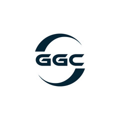 GGC logo. G G C design. White GGC letter. GGC, G G C letter logo design. G G C letter logo design in FIVE, FOUR, THREE, style. letter logo set in one artboard. G G C letter logo vector design.