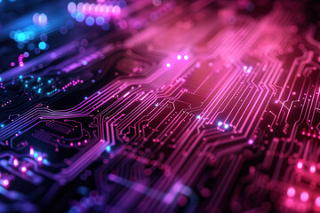Fototapeta premium Close up of a computer circuit board