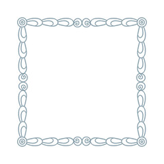 Elegant and realistic frame and hand drawn leaves, design template in line style. Vector background for wedding invitations, greeting cards, social media stories, labels, corporate identities