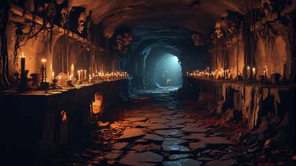 In the forgotten catacombs beneath the city, necromancers weave dark spells to raise an army of undead. Generative AI