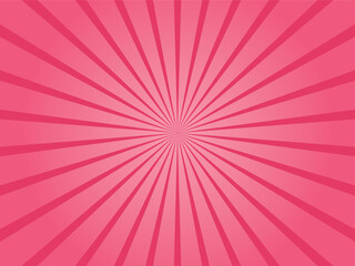 Pink sunburst retro background. Sunburst radial illustration vector design.