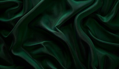 Fototapeta premium Dark Green Fabric or Leather Texture Background