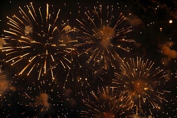 Colorful Fireworks Display Against a Dark Sky