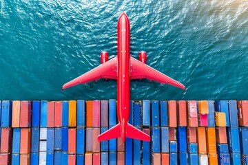 Innovative global logistics network  cutting edge logistic application service concept