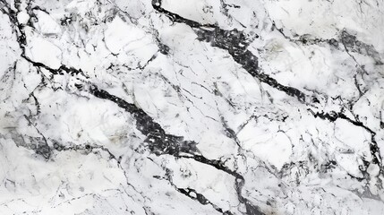 luxurious white marble granite background with black veins panoramic stone texture