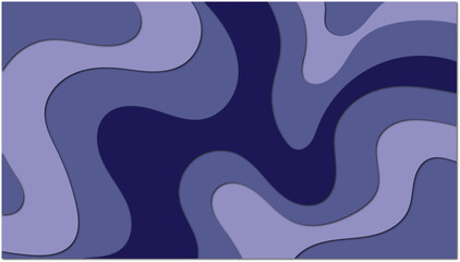 Abstract colorful paper cut shapes wave background