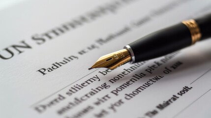 Agreement contract. Business concept illustration generated by ai