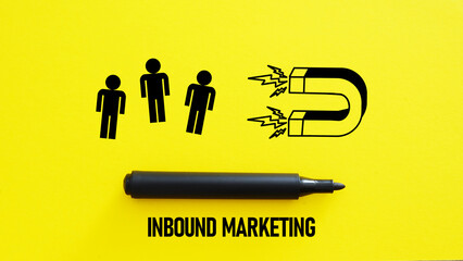 Inbound marketing is shown using the business concept