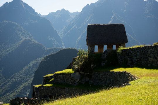 Machu Picchu Inca citadel in Cusco Peru 