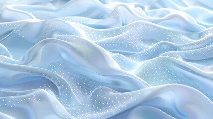 Obraz premium 3D abstract wavy dot science modern buissness background
