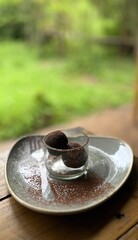 Chocolate balls in a jar