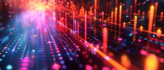 Naklejka premium fiber optics background