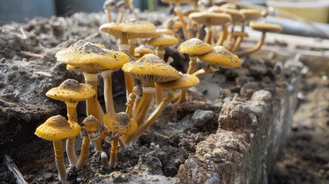 Characteristics of Trichoderma harzianum when cultivated on PDA medium