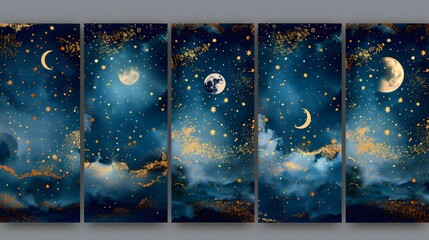 Collection of themed wedding invitation templates.