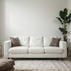 modern living room interior design white sofa
