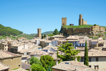 Obraz premium Uncastillo village in Cinco Villas area, Spain