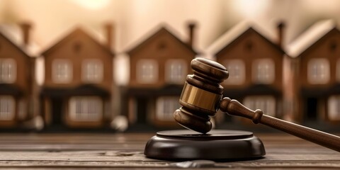 Real estate law concept auctions home purchase property rights contractual obligations. Concept Real Estate Law, Auctions, Home Purchase, Property Rights, Contractual Obligations