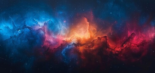 Obraz premium Majestic nebula in a frontal view