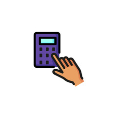 Icon of home security alarm Emergency, device, password. concept. Can be used for topics like entrance, lock, authorization