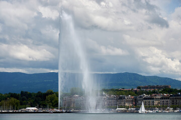 Fototapeta premium Geneva Switzerland in Spring