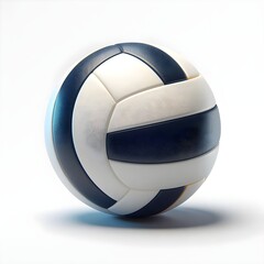 volleyball isolated on white background, Finnish Football, Leather volleyball isolated on a white background