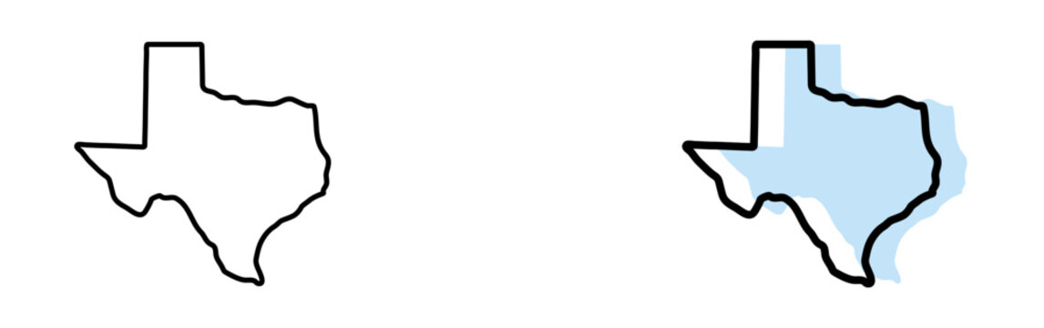 texas map, texas vector, texas outline, texas