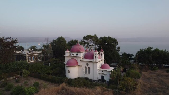 Church Of The 12 Apostles In Tiberias, Israel