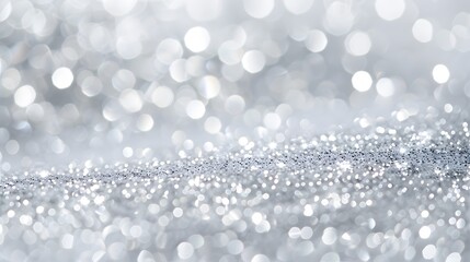 White Glitter Background, Shiny and Sparkling