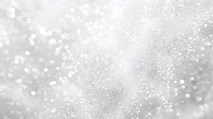 Obraz premium Ultra Realistic White Glitter Background with Sparkles