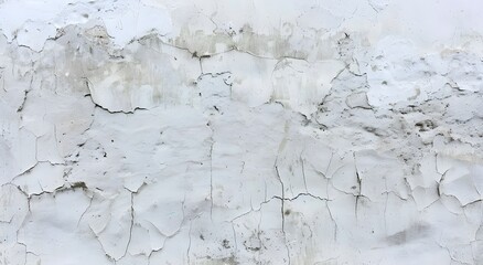 White Grunge Stucco Wall Background with Concrete Texture