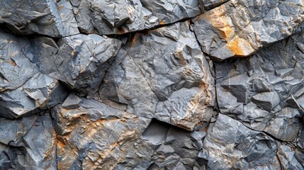 Rough, jagged texture of granite.