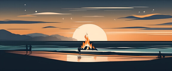 Beach Bonefire