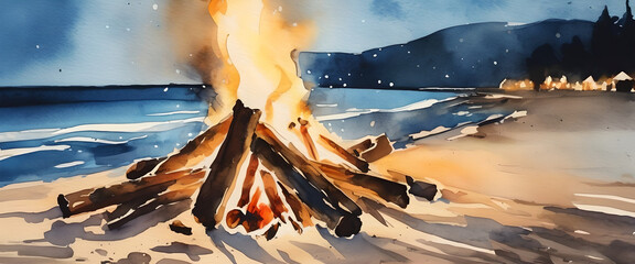 Beach Bonefire