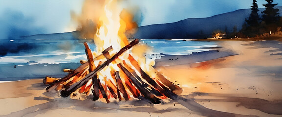 Beach Bonefire